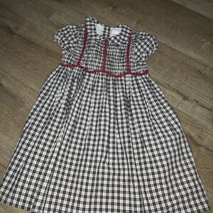 Janie and Jack Plaid Dress with Red and Black